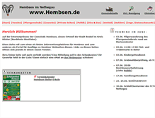 Tablet Screenshot of hembsen.de